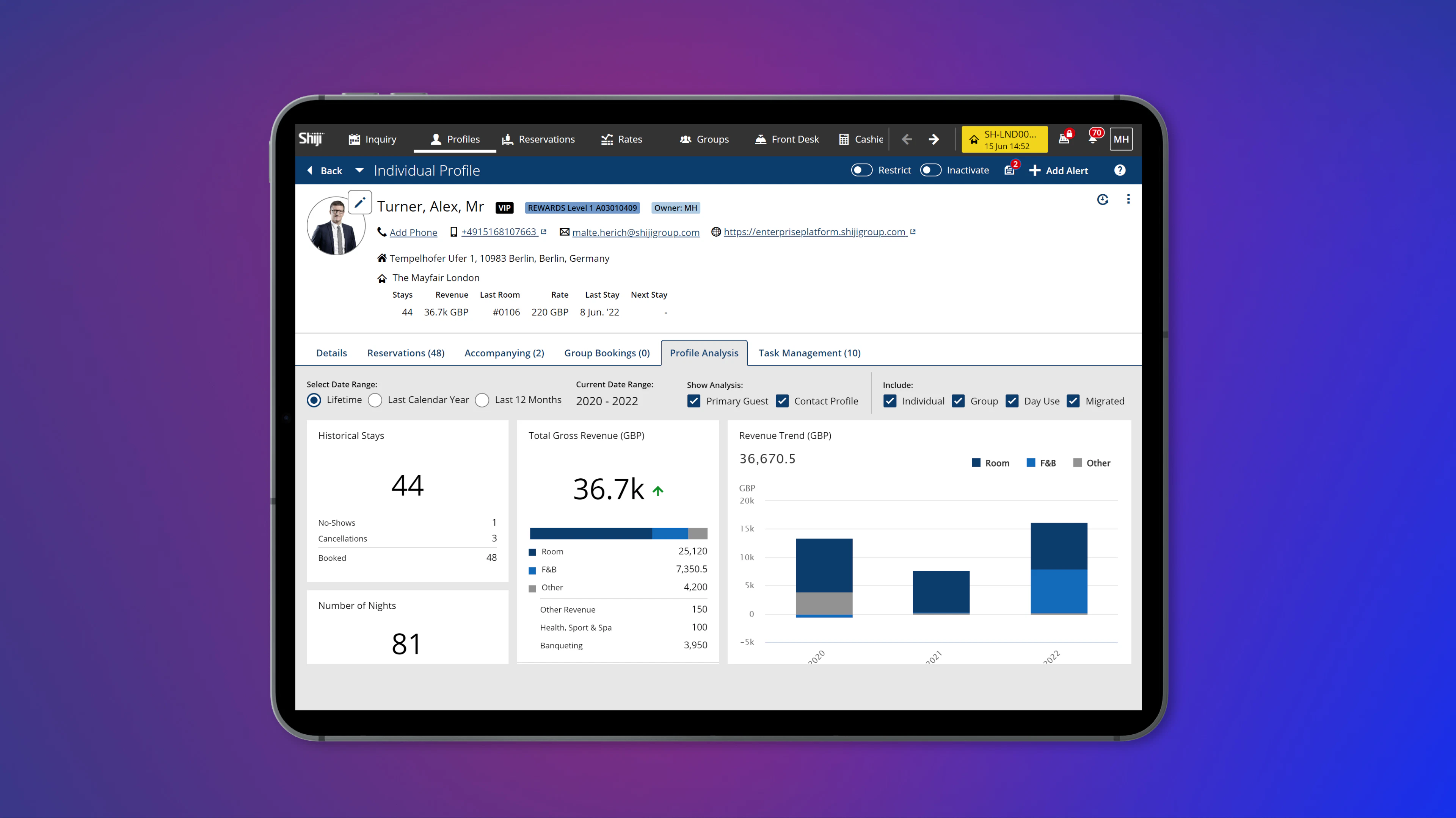 screenshot of Daylight PMS